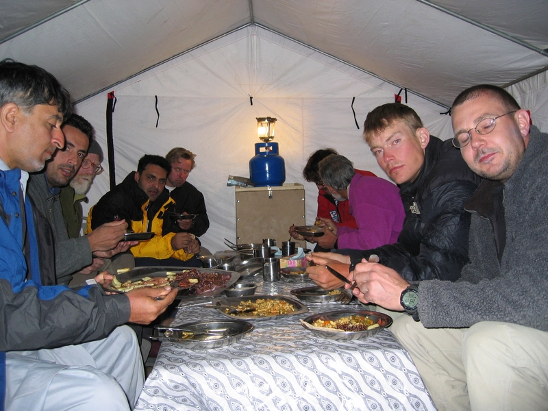 Having dinner in Paiju
