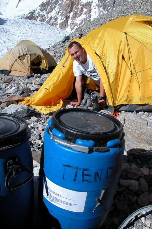 Keld in Base Camp (5000m)
