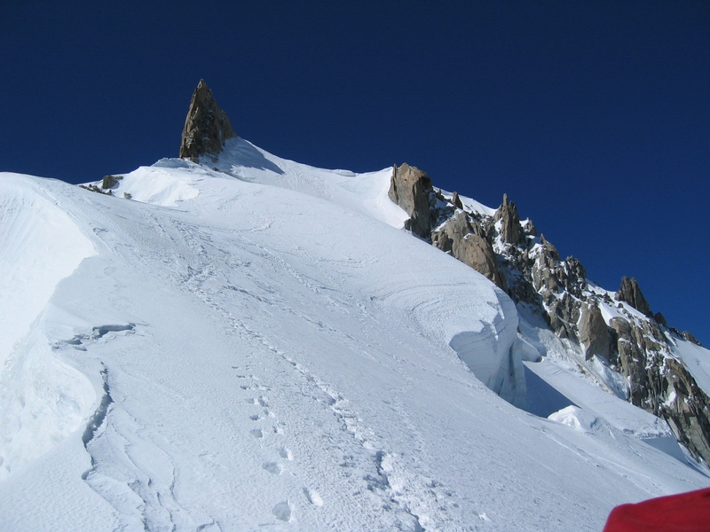 Getting down from Maudit