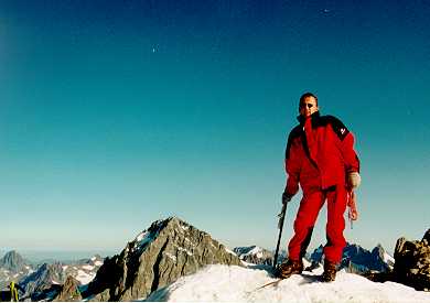 On the top of Mont Pelvoux
