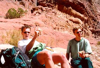 Eating before climbing